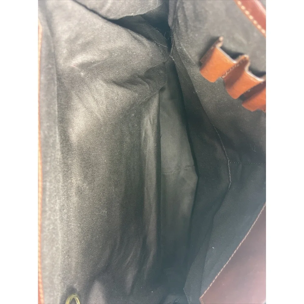 Fossil Vintage Canvas And‎ Leather Tote Bag Purse